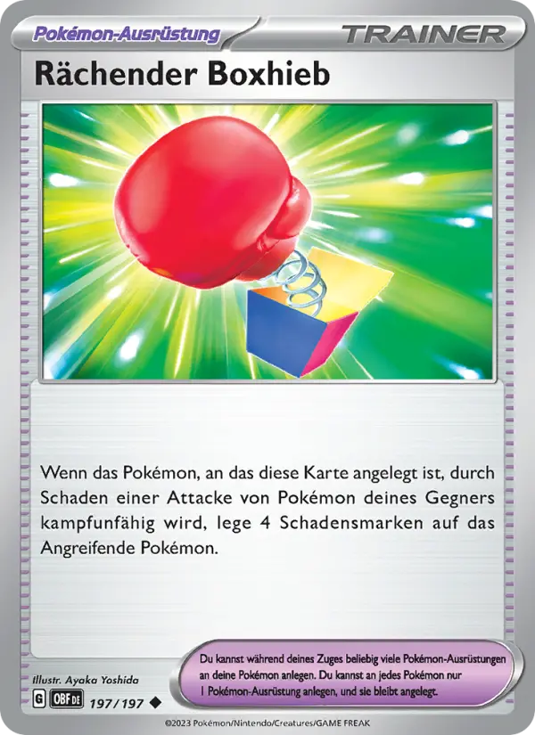 Rächender Boxhieb
