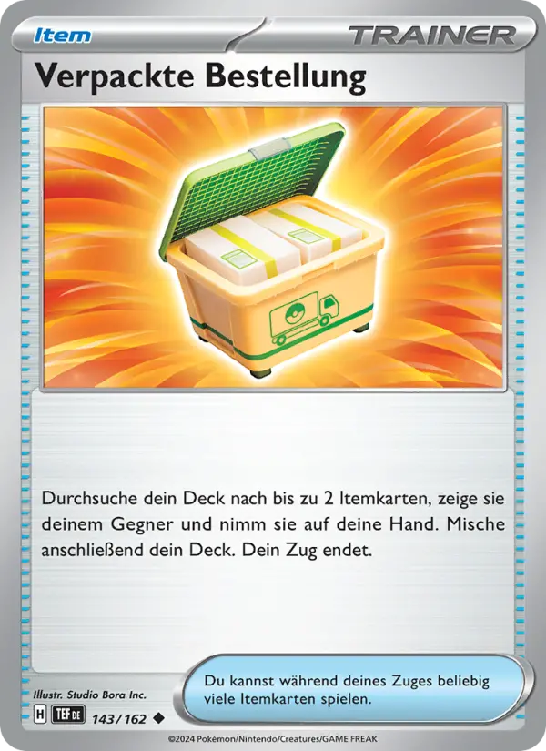 Verpackte Bestellung