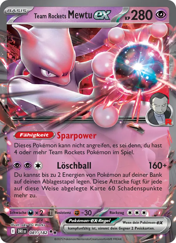 Team Rockets Mewtu-ex