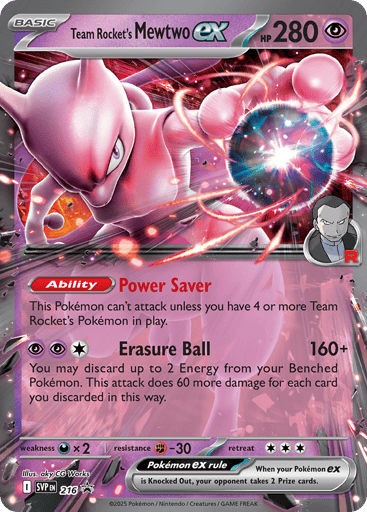 Mewtwo-ex del Team Rocket